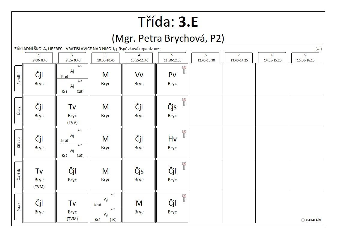 3.E rozvrh